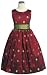 New Burgundy Multi-Colored Polka Dot Sleeveless Dress ~ Sz 2 to 10 ~ Flower Girl