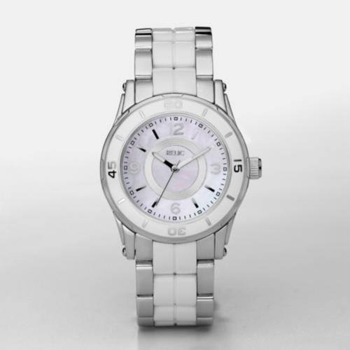 Relic by Fossil Hannah Ladies White Resin Links Mop Quartz Dress Watch ZR11883