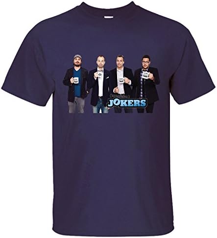 Men's Cool Impractical Jokers Wheres Larry Tour Short Sleeve T-Shirt dark blue XL