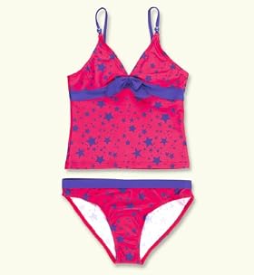 V-Neck Star & Bow Tankini