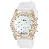 Breda Womens 2292-gold/white Meryl Rhinestone 