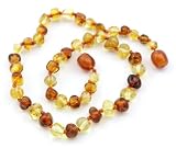 Baltic Amber Teething Necklace – Rounded Honey multicolored