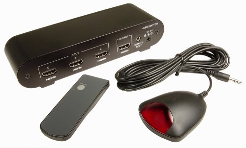 Cables Unlimited HDMI 3 to 1 Switch With Remote