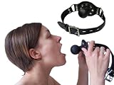Produkt-Bild: Bondage Ball-Knebel Mund-Knebel mit Stopf Ball schwarz
