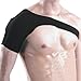 uxcell Men Stretch Black Neoprene Single Shoulder Support Brace
