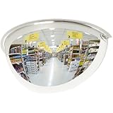 See All Panaramic Half Dome Plexiglas Security Mirror, 180 Degree Viewing Angle