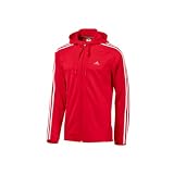 Adidas Essential 3 Stripe Full Zip Hoody
