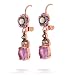 Amaro Earrings - Petite Circle of Light, Drop, in Amethyst and Peridot Tone #17365 AOE OE