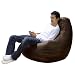 Designer GAMER Recliner Faux Leather BROWN bean bag