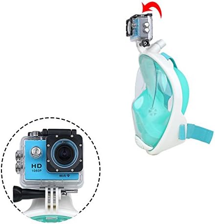 Easy Breath Full Face Design.Seaview 180 degree Snorkel Mask for Adults and Youth.Best Snorkeling Experience with Anti-fog and Anti-leak Technology. Prevent Gag Reflex with Tubeless Design. Green L/XL