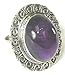 Size 6.75 Amethyst & Sterling Silver Ring title=