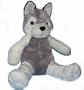 15" Personalized Husky Dog Stuffed Animal - Custom Embroidered with Name, Date or Phrase