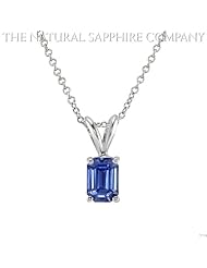 0.99ct. Natural Untreated Blue Sapphire Pendant.