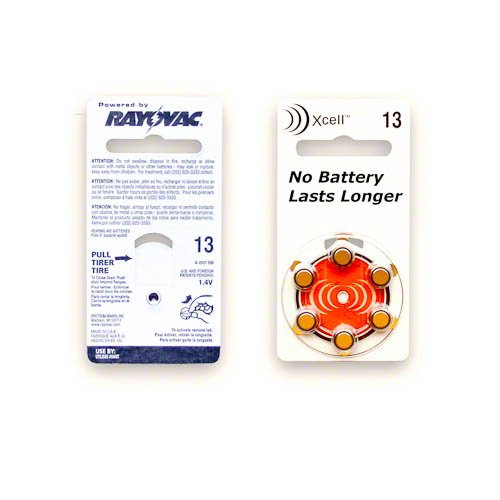 48 Rayovac Hearing Aid Batteries Size: 13