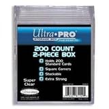 Ultra Pro 200 card plastic storage box for baseball cards and other sports cards