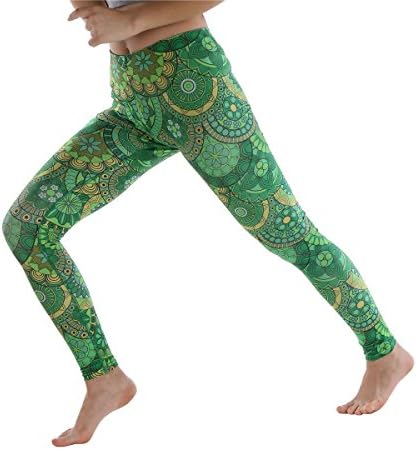 CFSKY Women's Acitive Runing Ankle Yoga Pants Fitness Workout Leggings Printed Stretch All Color