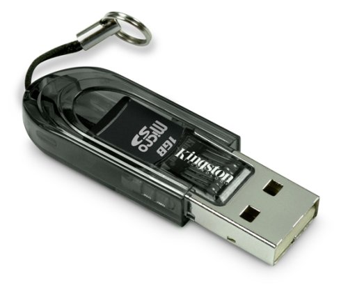 Cover image : Kingston 1GB microSD & microSD専用カードリーダ(黒) セットモデル FCR-MRB＋SDC/1GB