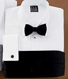 Signature 8-Pleat Broadcloth Tennis Collar Formal Dress Shirt Big or Tall