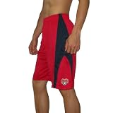 Boys True Fan MLB Washington Nationals Mesh Sport Shorts - Red & Blue (Size: L(14) )