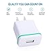 Wall Charger, MaxMall 3-Pack 1.0AMP USB Travel Wall Charger Adapter for iPhone 6 Plus, 6s Plus, 5s, iPad, Tablet, Samsung Galaxy S6 Edge, Note 5, HTC, LG Sony and More Devices