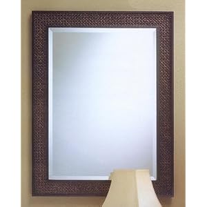 Espresso Cane Inlay Mirror