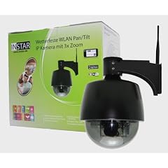 INSTAR IN-4009 (schwarz) Kleinste und g�nstigste steuerbare Pan Tilt WLAN IP Au�enkamera mit 3x optischem Zoom und max. 8 festen Kamerapositonen, eingebautem Motor und Alarm IO Ein/Ausgang. F�r MAC / Windows / Linux / Android und IPhone! NEUES MODELL VON INSTAR MIT 5DB WLAN ANTENNE!!!!
