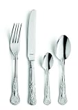 Amefa Monogram Kings Cutlery Set Stainless Steel 24 Piece