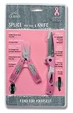 Gerber 31-000438 Pink Splice Mini Scissors Keychain Tool and Knife Set