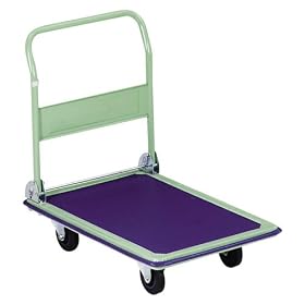 Folding Platform Truck, 330 Lb, 29"x18 1/8", Blue/Gray (SPR02039) Category: Platform Hand Trucks