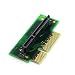 PCI-Express PCI-e x4 to 7+15 22-pin SATA Riser Adapter 90 Degree Right-Angled Card
