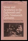 Music and aesthetics in the eighteenth and early-nineteenth centuries