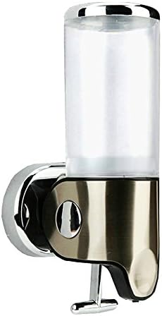 Single Soap Dispenser Set - Luxurious Wall Mount Shampoo Lotion &amp; Liquid Soap Dispensers Hand Pump - For kitchen Countertop and Bathroom Sink or Shower - Personal or commercial Use - 15 fl oz bottle.