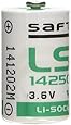 Saft LS14250 5 Pack Lithium 3.6V Batteries