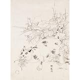 Cat Catching an Insect, by Isoda Kory»sai (Print On Demand)