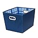 Honey-Can-Do BTS-01843 Medium Storage Bins, Blue, 2-Pack