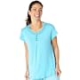 Liz Claiborne Sleepwear Women Solid Jersey Top - Midnight
