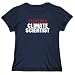 T-Shirt Womens Navy Blue " FUTURE Climate Scientist " Occupations Large