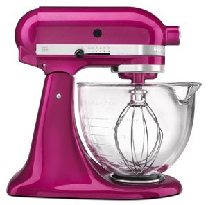 KitchenAid Architect Stand Mixer - 5 qt - Architect - Glass Bowl - Raspberry