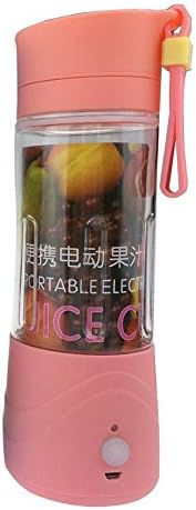 Fashion Portable and Rechargeable Battery Juice Blender Juice Extractor (Pink)