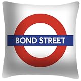 Bond Street Station Roundel - London Underground Cushion