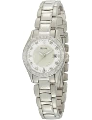 Bulova Womens 96R133 Diamond Case Mother-Of-Pearl Dial Bracelet Watch