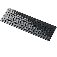 ELECOM クリスタル ワイヤレスフルキーボード パンタグラフ式 103キー ブラック TK-FDP012BK