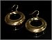 Neoglory Gold-Plated Hook Earrings - Elliptic Design, Dangle Drop Earrings, Jewelry