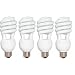 Energy Saving Soft White 3-way Compact Fluorescent CFL Light Bulb - 12/20/26W - 2700K - pack of 4