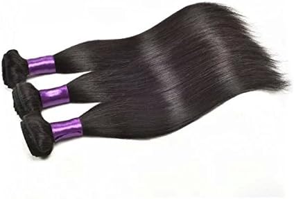Dream Virgin Hair 26" 28" 30"inches 100% Virgin Malaysian Natural Straight Human Hair Weave Extension Unprocessed 3 pack Bundle Black
