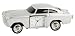 Silver Vintage Old Sports Car Miniature Novelty Clock