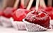 Candy Apple Making Kit with 25 Wooden Sticks / 25 Clear cellophane Bags / 25 large White Apple Cups