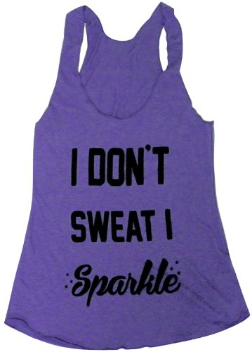 Friendly Oak Women's I Don't Sweat I Sparkle Tank Top