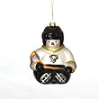 Pittsburgh Penguins NHL Glass Snowman Ornament (5.5")