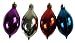 Club Pack of 192 Colorful Teardrop Shatterproof Christmas Ornaments 3.25"